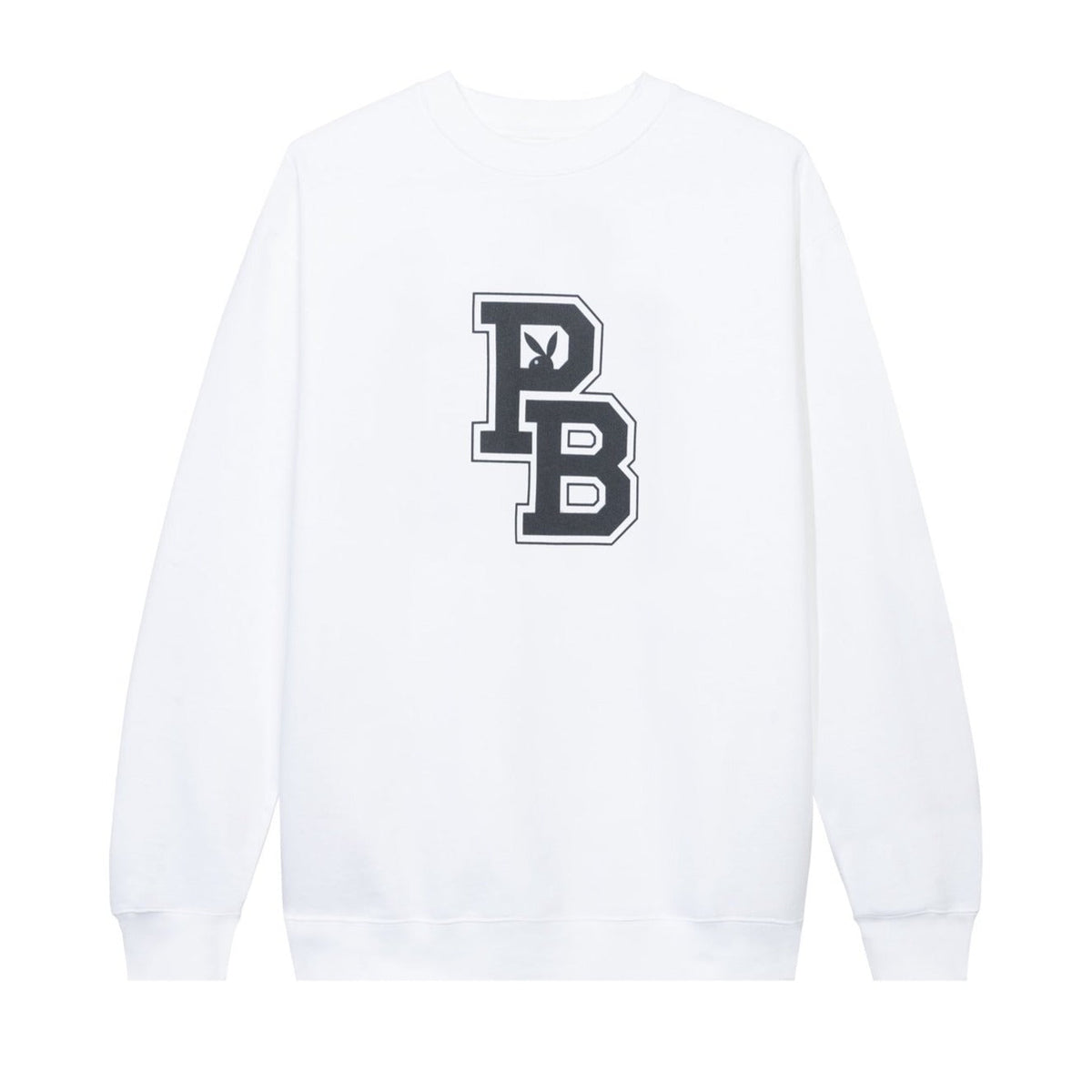 White playboy crewneck best sale