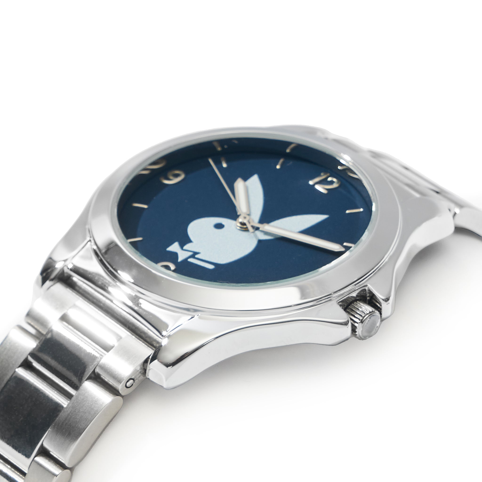 Stainless Steel Navy Faced Watch - Playboy